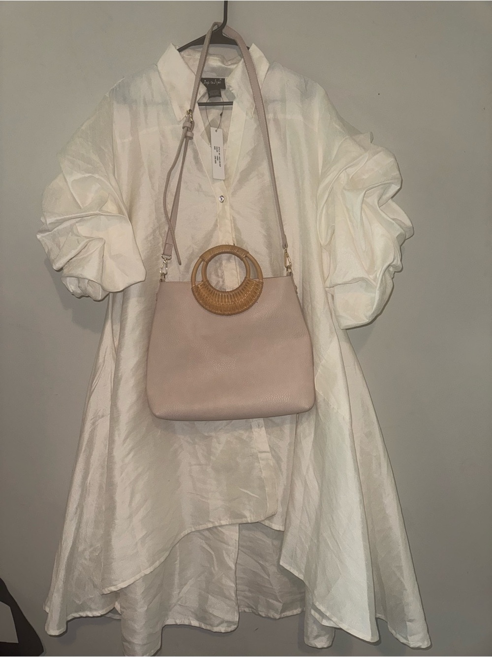 Ivory Dress & Boho Bag Combo